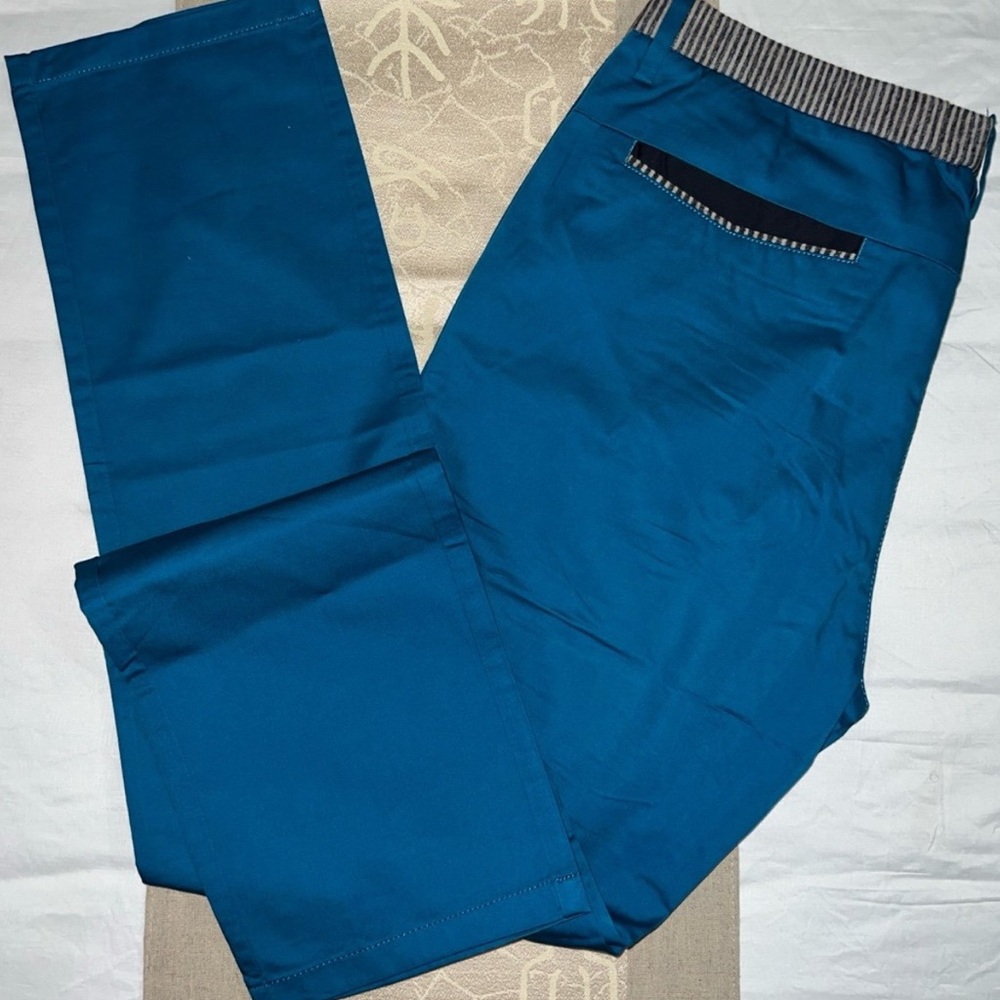 Calvin Klein Teal Chinos